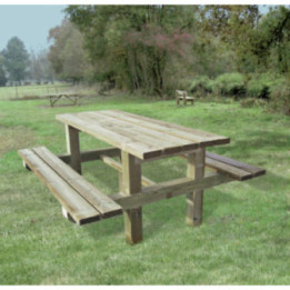 Table pique-nique bois Campagnarde