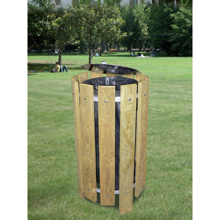 Corbeille bois 100 L Forestière