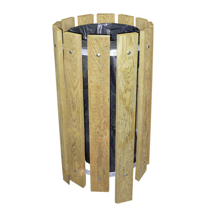 Corbeille bois 100 L Forestière