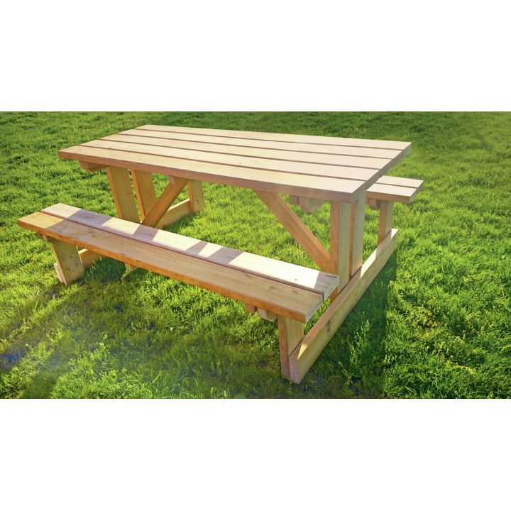 Table pique-nique bois Beausoleil