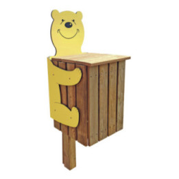 Poubelle ludique Ours