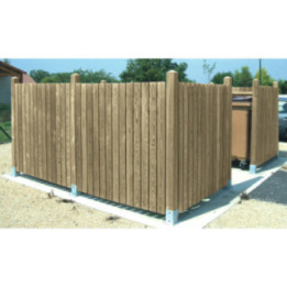 Cache-conteneurs bois Méaux