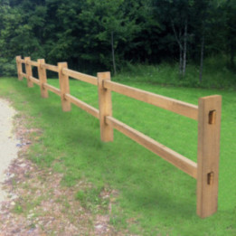 Clôture bois Rustique