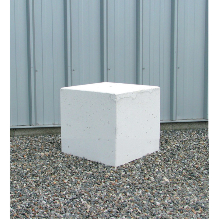 Borne béton carrée mobile
