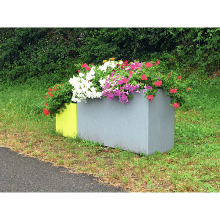 Jardinière béton Vichy