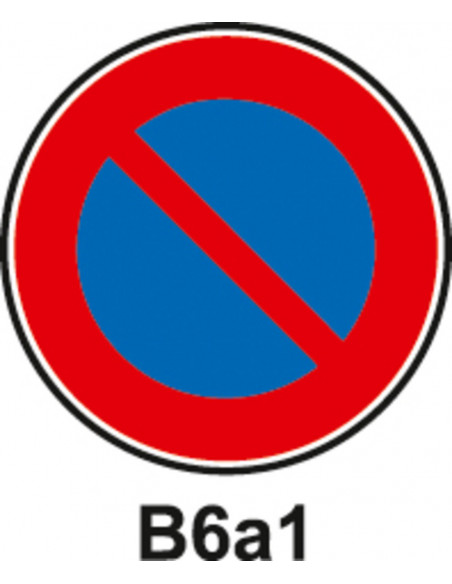 Panneau stationnement interdit B6a1