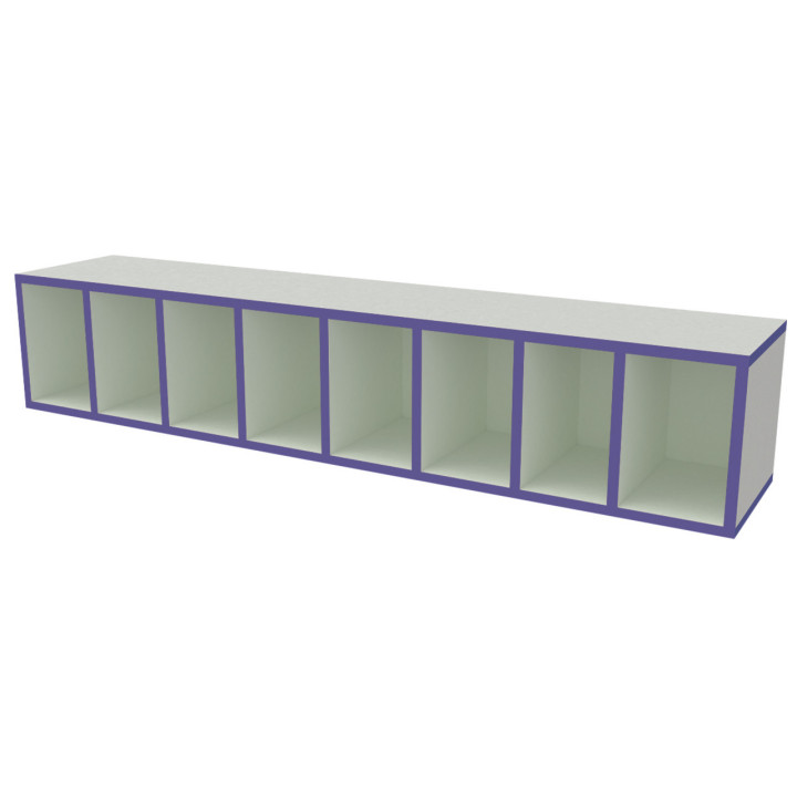 Banc 8 casiers