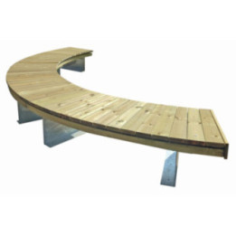 Banquette extérieure Circulaire bois