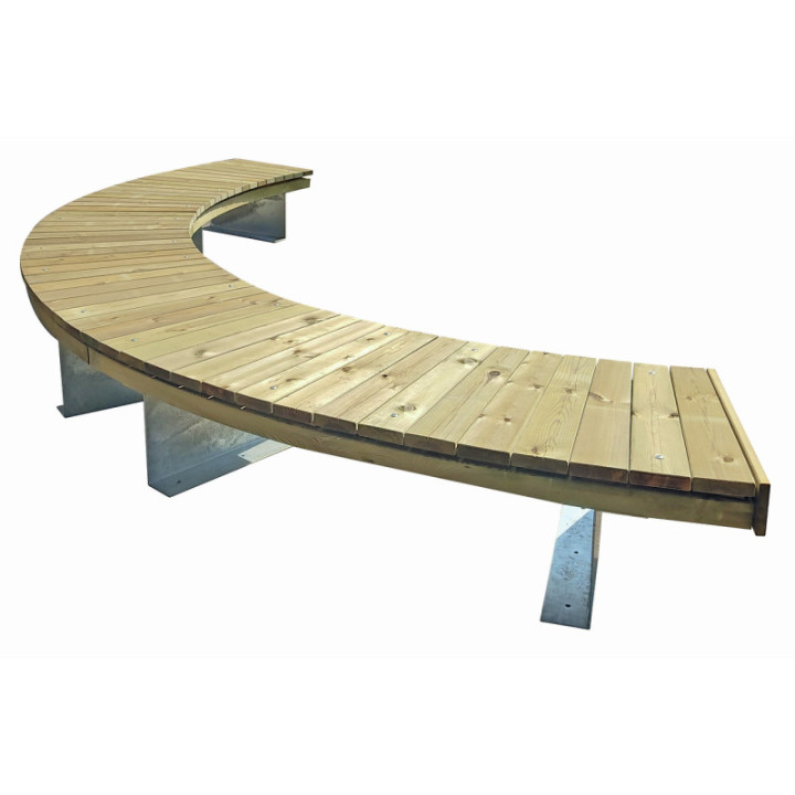 Banquette extérieure Circulaire bois