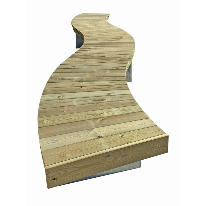 Banquette extérieure Circulaire bois