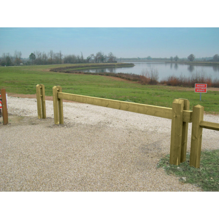 Barrière coulissante bois 4 M