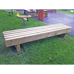 Banquette publique Rustique