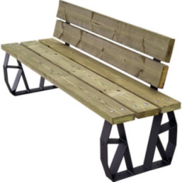 Banquette extérieure Kompose pin