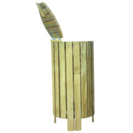 Corbeille bois 100 L Ronde