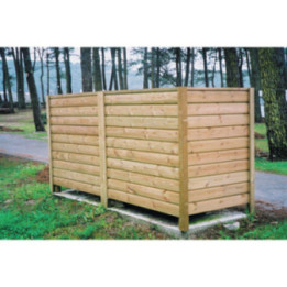 Cache-conteneurs bois Pontoise