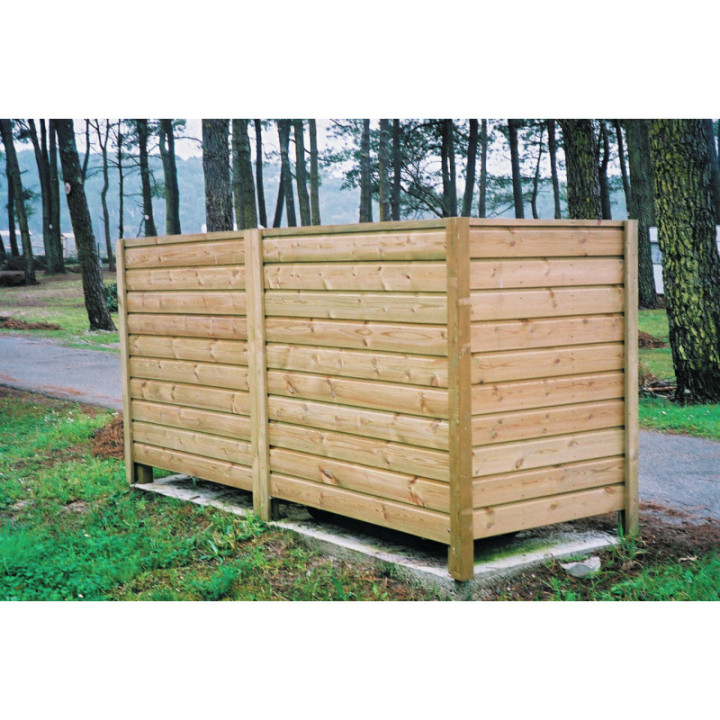 Cache-conteneurs bois Pontoise