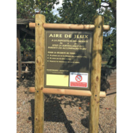 Panneau aire de jeux
