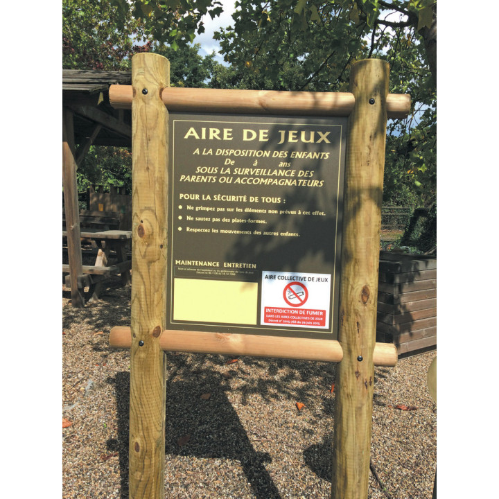 Panneau aire de jeux