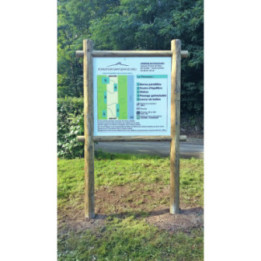 Panneau affichage bois non couvert