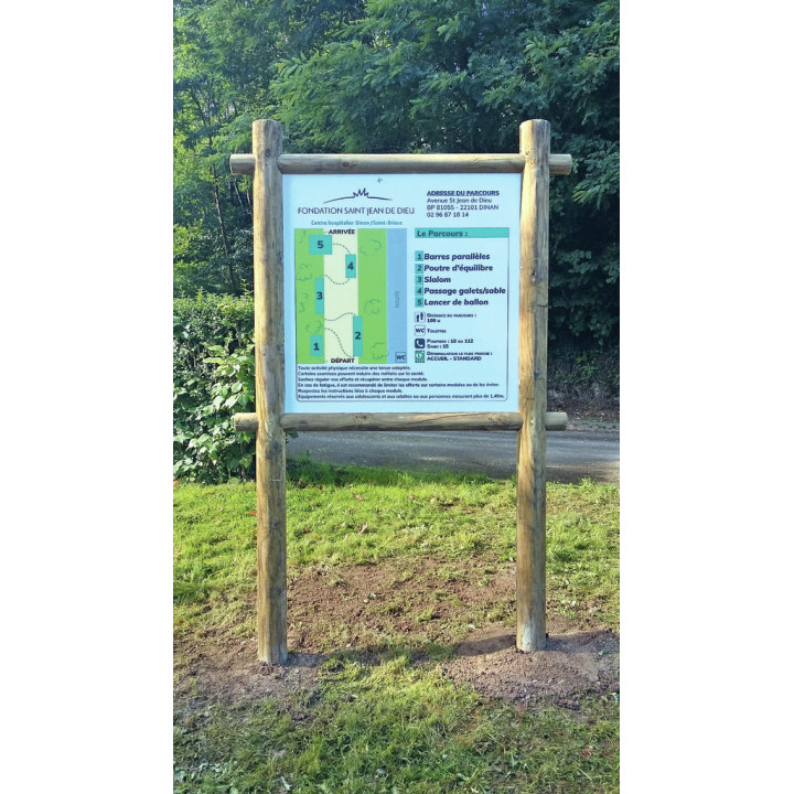 Panneau affichage bois non couvert