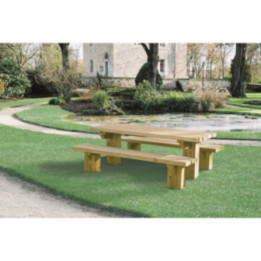 Table pique-nique bois Nîmes