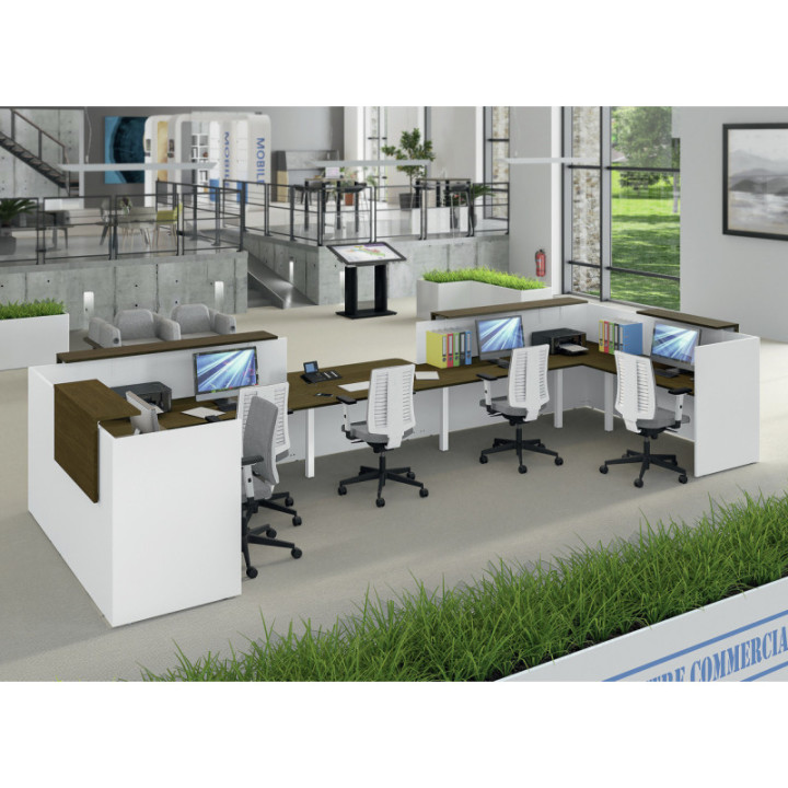 Tablette banque d'accueil Ola