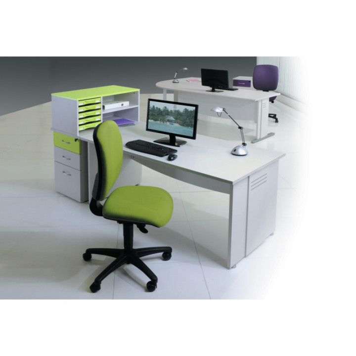 Bureau gamme Dual avec pieds panneaux