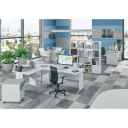 Bureau gamme Dual avec pieds en L