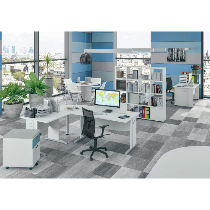 Bureau gamme Dual avec pieds en L