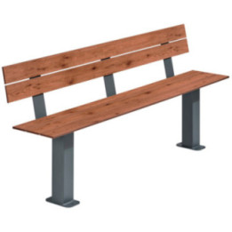 Banc de parc Cancale en compact