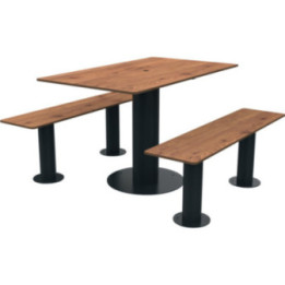 Table pique nique collectivité Moka rectangle
