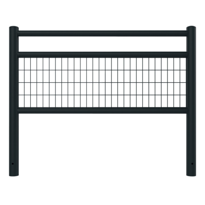 Longueur 150 cm, grillagée, finition bombée