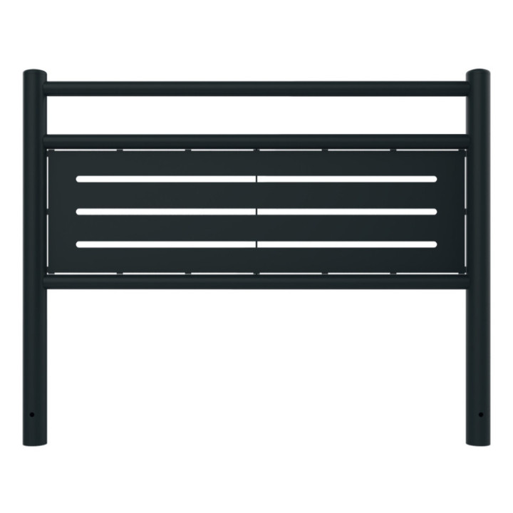 Longueur 150 cm, poteaux ronds - Panneau en tôle