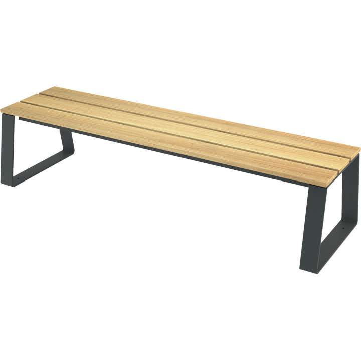 Banc et banquette publics bois Pouji