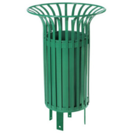Corbeille // 55 litres avec seau // RAL 6005