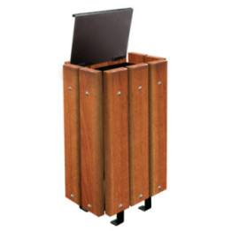 Corbeille bois exotique 30 L Léa