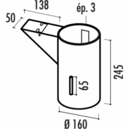 Fourreau amovible pour bornes fonte