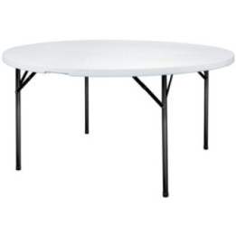 Table polyéthylène ronde pliante