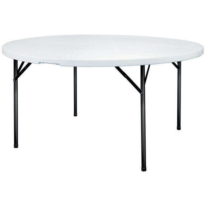 Table polyéthylène ronde pliante