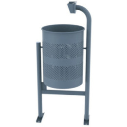 Corbeille acier + cendrier(1)