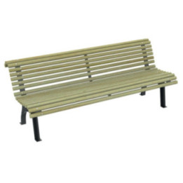 Banc bois Plaza Réal