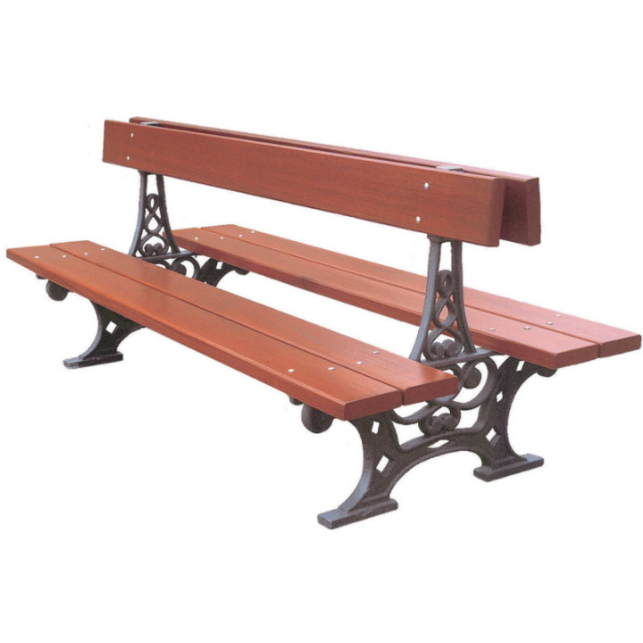 Banc bois Versailles Double