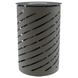 Corbeille acier 65 L Spirale