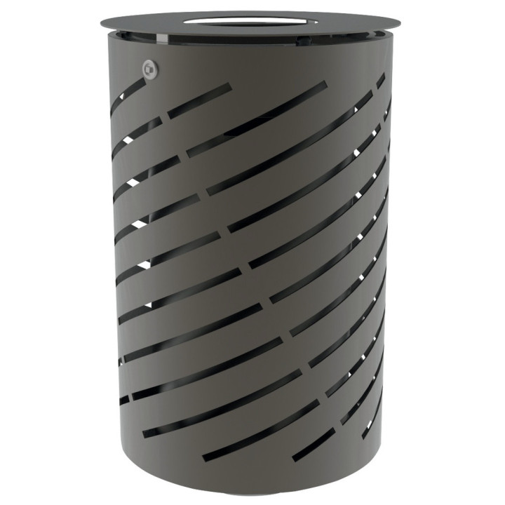 Corbeille acier 65 L Spirale