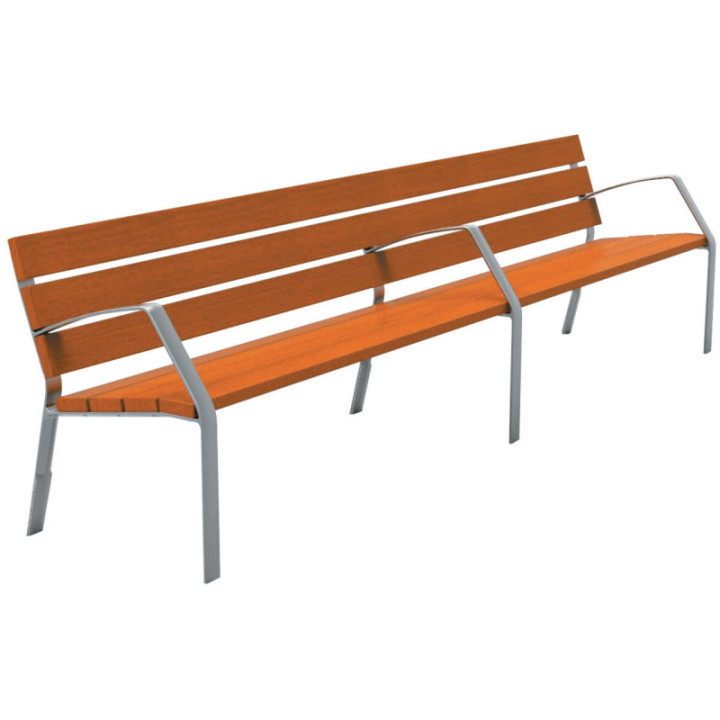 Banc 300 cm bois exotique