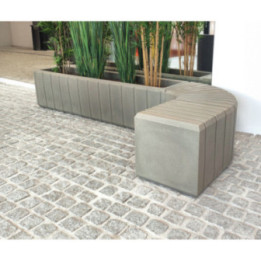 Banquette extérieure polyéthylène Héba