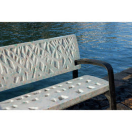 Banc extérieur plastique recyclé Maverick Océan