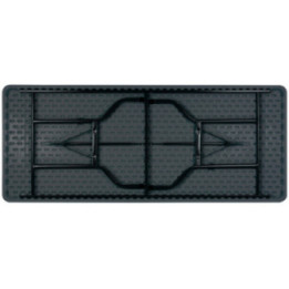 Table polyéthylène rectangulaire plateau noir