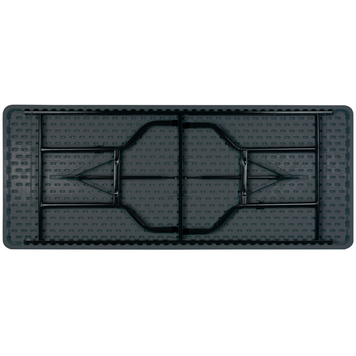 Table polyéthylène rectangulaire plateau noir