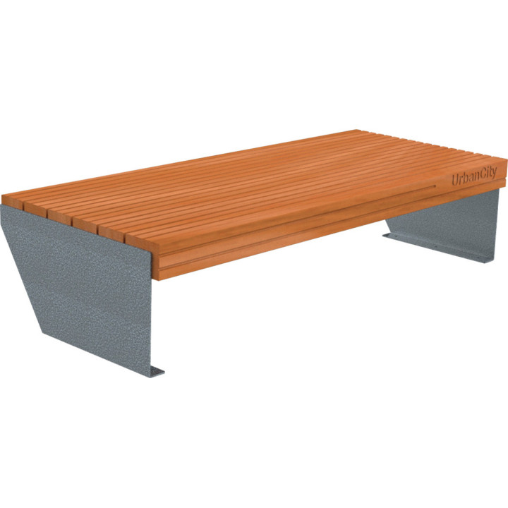 Banquette urbaine acier et bois Urbancity